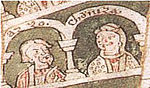Kunigunde, Schwester Welfs III., die letzte ältere Welfin, und ihr Gemahl Alberto Azzo II. d’Este
