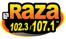La Raza 102.3 / 107.1 FM logo