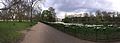 Panoramablick im Frühling mit Buckingham Palace im Hintergrund