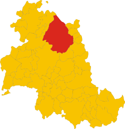Gubbio within the Province of Perugia
