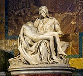 Michelangelo's Pietà, in the Basilica, is one of the Vatican's best known artworks