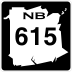 Route 615 marker