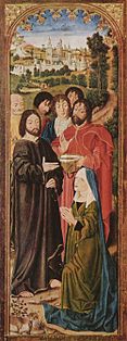 Christ and Saint Martha Left panel of The Resurrection of Lazarus