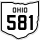 State Route 581 marker