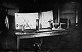 Image 17A rare 1884 photo showing the experimental recording of voice patterns by a photographic process at the Alexander Graham Bell Laboratory in Washington, D.C. Many of their experimental designs panned out in failure. (from Invention)