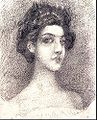 Mikhail Vrubel: Portrait of Nadezhda Zabela-Vrubel, 1904