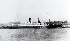 RMS Laconia at New York.