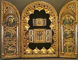 The Stavelot Triptych is an example of Mosan art, The Morgan Library & Museum, New York City