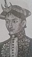 Portrait of Ujir Singh Thapa, Bhimsen's warrior nephew