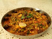 Undhiyu is a mixture of a variety of different vegetables from Indian cuisine