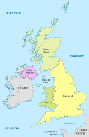 Das Vereinigte Königreich besteht aus England, Schottland, Wales und Nordirland