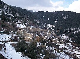 The village of Cargiaca, in the snow