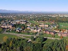 Aerial view of Saint Michael's College campus