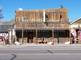 The Sourdough Saloon in Beatty, Nevada. Built in c.1905.
