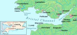 Karte des Bristolkanals
