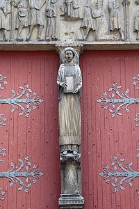 Statue-column of Saint Stephen, west facade (1190-1200)