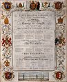 Royal Charter (Gründungsurkunde) des King's College London von 1829, die zugleich auch die Royal Patronage durch George IV. begründet, die heute durch Elisabeth II. wahrgenommen wird.