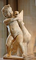 Child playing with a goose. Roman copy (1st–2nd centuries AD) of a Greek original, in the Louvre.