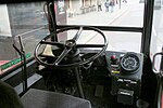 Driver's cab of Routemaster RM2217