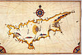 Image 40Ottoman admiral, geographer and cartographer Piri Reis' historical map of Cyprus (from Cyprus problem)
