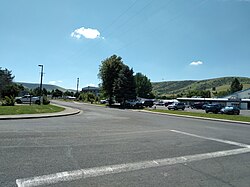 Downtown Lapwai in early summer