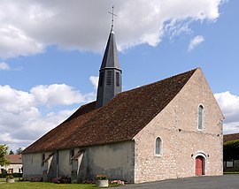 The church in Saint-Hilliers