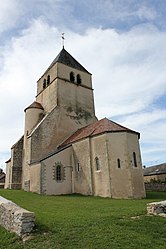 The church of Saint-Symphorien, in Bazolles