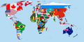 Image 38Flag map of the world from 1992 (from 1990s)