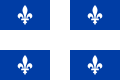 Flag of Quebec, paying homage to French symbols