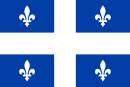 The current flag of Quebec. The use of blue and white is a characteristic of pre-revolutionary flags.