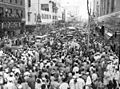 Image 11Soldiers and crowds in Downtown Miami 20 minutes after Japan's surrender ending World War II (1945). (from History of Florida)