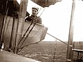Battesti with his Caudron G.3 at the Escadrille 10 in 1915