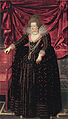 Frans Pourbus d. J.: Maria de’ Medici, Königin von Frankreich, 1606–1607. Ein typisch fassförmiger Reifrock (Vertugadin), wie er in Frankreich Mode war.