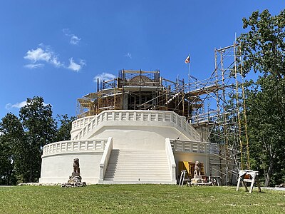 Great Smoky Mountains Peace Pagoda in Newport, Tennessee, USA