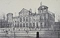 The hôtel seen in 1870, after the shelling by Prussian troops