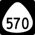 Hawaii Route 570 marker
