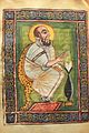 Portrait of the Evangelist Mark from the Ethiopic Garima Gospels, carbon dated to the 5th or early 6th century. Written in Axum, Ethiopia, following Late Antique Egyptian models.