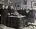 Jules Cambon signs the Treaty of Paris