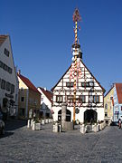 Market place and historic town hall