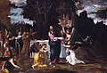Jesus in der Einöde, von Engeln bedient, um 1608, Gemäldegalerie, Berlin
