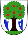 Pflugschar im Wappen von Luhatschowitz