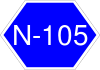 National Highway 105 shield}}