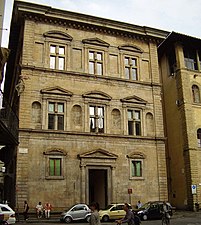 Palazzo Bartolini Salimbeni, 1523, the first pedimented windows of the Renaissance