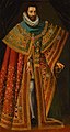 Portrait of Emmanuel Philibert by Giacomo Vighi, in the robes of Grand Master of the Supreme Order of the Most Holy Annunciation