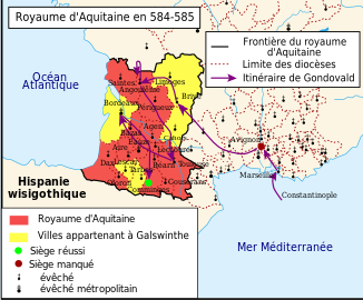 Kingdom of Aquitaine (584-585).