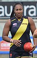 Sabrina Frederick playing for Richmond FC in 2020
