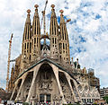 Passion façade of Antoni Gaudí's Sagrada Família, Barcelona, started 1882