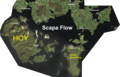 Aerial photograph of Scapa Flow