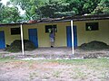A shed row-style stable at a riding club in Panama