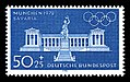 Bavaria and the Hall of Fame on a German special issue postage stamp released in anticipation of the 1972 Olympic Games in Munich